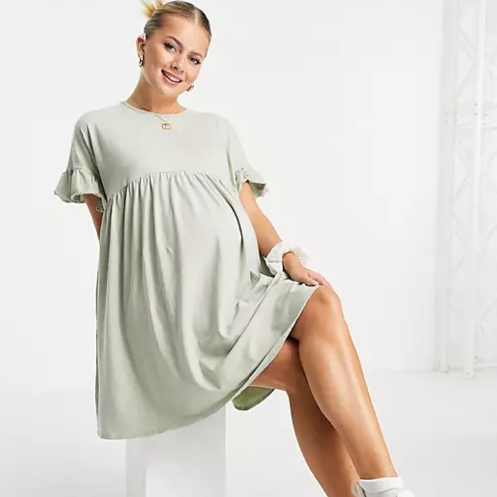Light/Mint green maternity dress